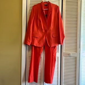 Lane Bryant Orange/Coral Blazer and Suit Set